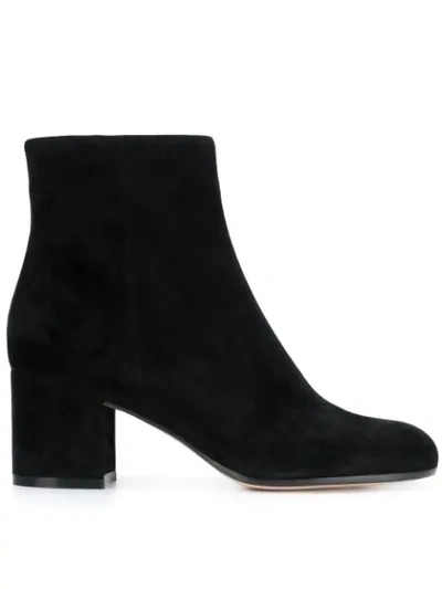 Shop Gianvito Rossi Block Heel Boots In Black