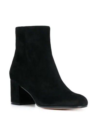 Gianvito Rossi Block Heel Boots In Black
