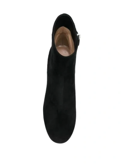 Gianvito Rossi Block Heel Boots In Black