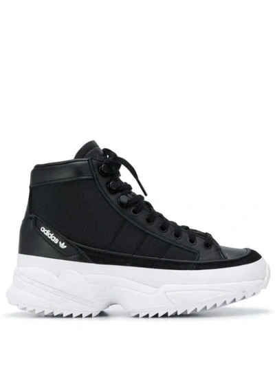 Adidas Originals Adidas Black Kiellor Xtra High Top Sneakers In Black &  White | ModeSens