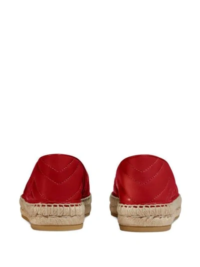 Shop Gucci Double G Espadrilles In Red