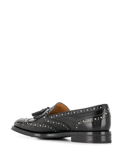 Shop Church's Studded Tassel Loafers In Black