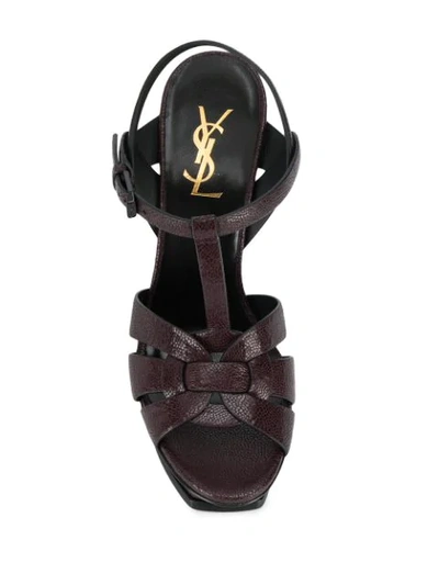 Shop Saint Laurent Tribute 105 Sandals In Red