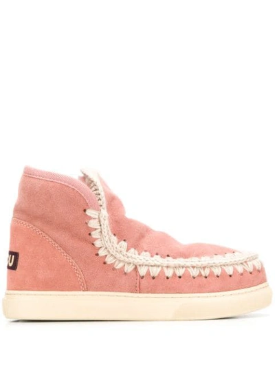Shop Mou Aro Eskimo Boots In Pink