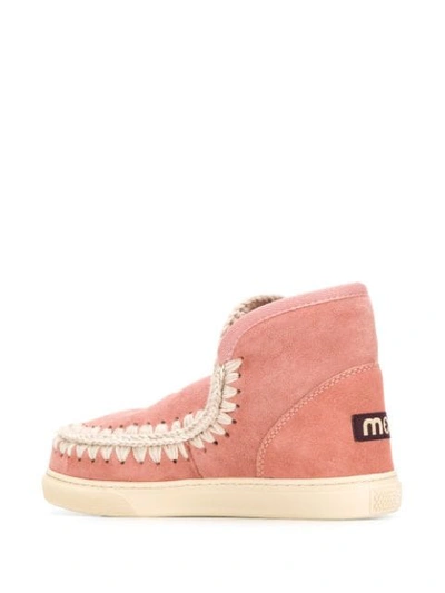Shop Mou Aro Eskimo Boots In Pink