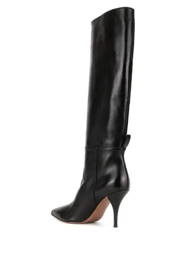 Shop L'autre Chose Pointed Knee-length Boots In Black