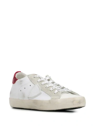 Shop Philippe Model Paris Low-top Sneakers In White