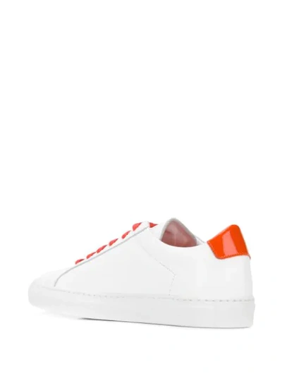 Shop Common Projects Retro Low Glossy Sneakers In White