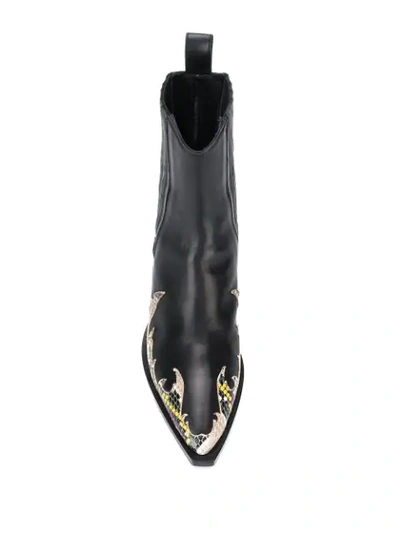 Shop A.f.vandevorst Contrast Ankle Boots In Black