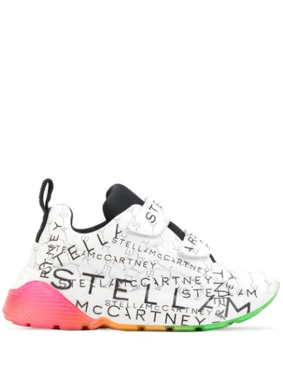 Shop Stella Mccartney Eclypse Logo Sneakers In White