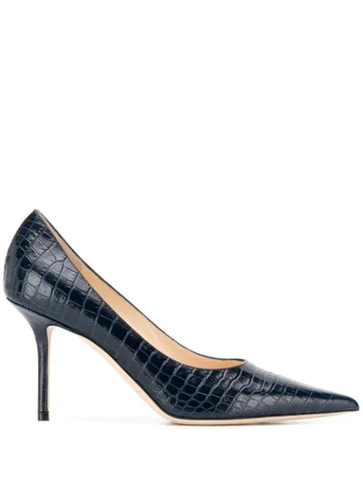 Shop Jimmy Choo Love 85 Pumps In Blue