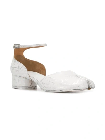 Shop Maison Margiela Tabi Sandals In White