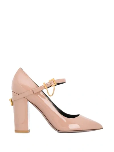 Shop Valentino Block Heel Pumps In Pink