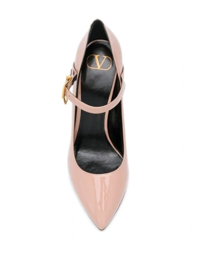 Shop Valentino Block Heel Pumps In Pink