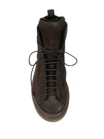 Shop Marsèll Lace Up Ankle Boots In Brown