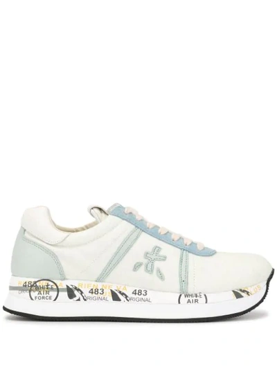 Shop Premiata Conny Sneakers In Green