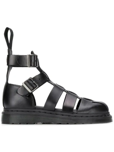 Shop Dr. Martens' Geraldo Sandals In Black