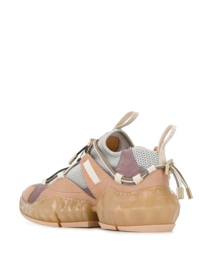 Shop Jimmy Choo Diamond Trail Sneakers In Neutrals