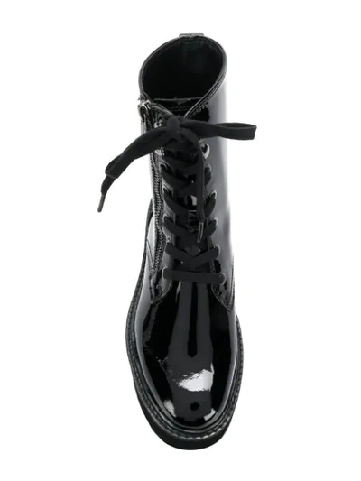 Shop Calvin Klein Jeans Est.1978 Military Boots In Black