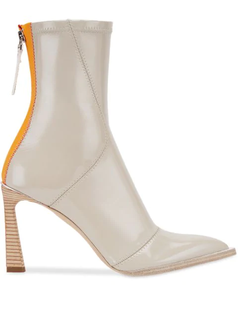 fendi leather ankle boots