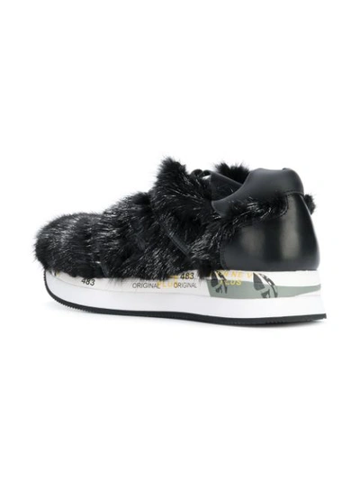 Shop White Premiata Conny 2558 Sneakers In Black