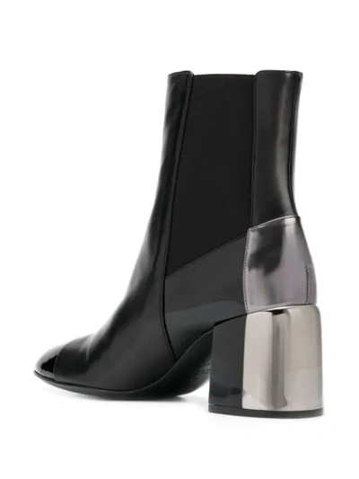 Shop Casadei Block Heel Ankle Boots In Black