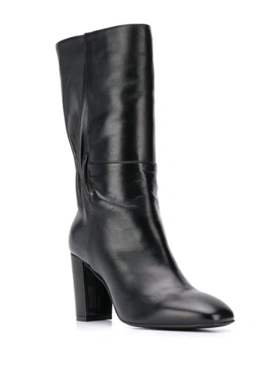 Shop Albano Elasticated Panel Boots In Black