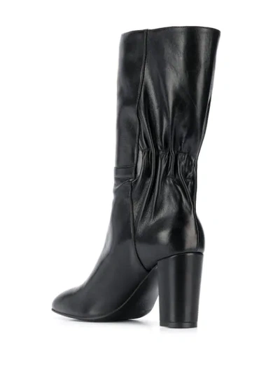 Shop Albano Elasticated Panel Boots In Black