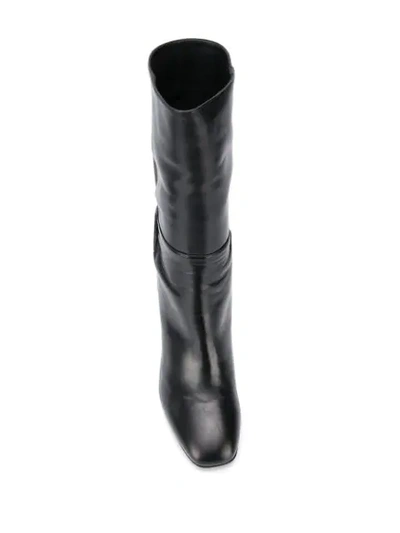 Shop Albano Elasticated Panel Boots In Black