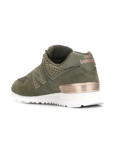 Shop New Balance 574 Low-top Sneakers - Green