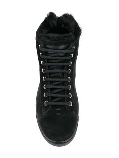 Shop Gianvito Rossi Lace-up Hi Tops In Black