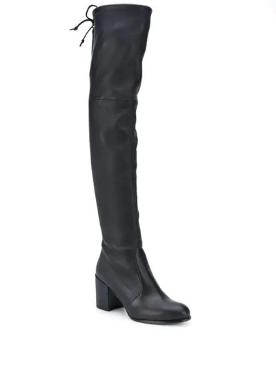 Stuart Weitzman Knee Length Heeled Boots In Blue