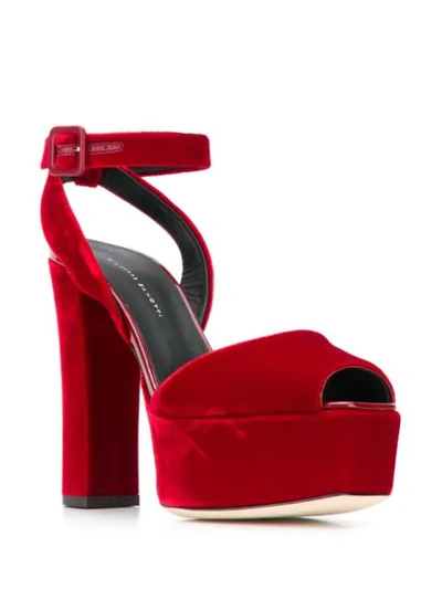 Shop Giuseppe Zanotti Platform Sandals In Red