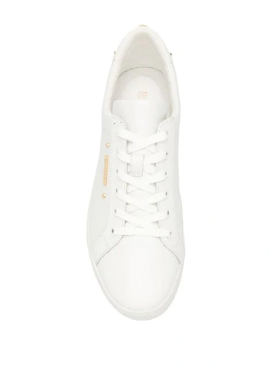 Shop Michael Michael Kors Poppy Lace Up Trainers In White