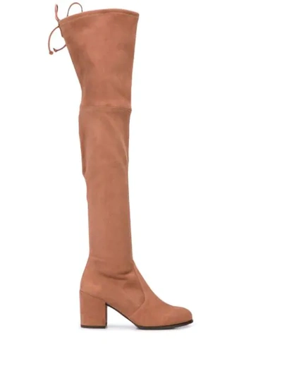 Shop Stuart Weitzman Tieland Boots In Brown