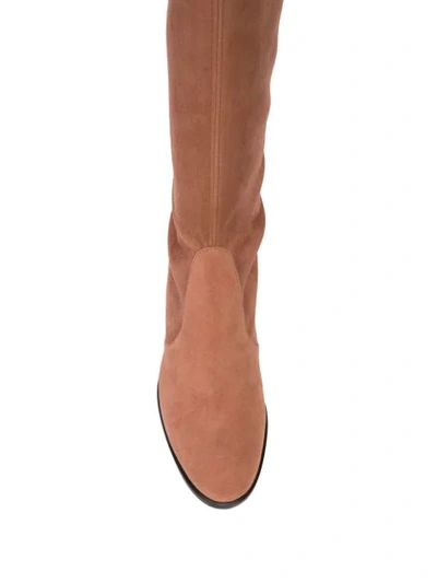 Shop Stuart Weitzman Tieland Boots In Brown