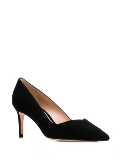 Shop Stuart Weitzman Black Suede Pumps