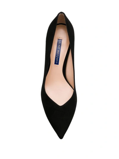 Shop Stuart Weitzman Black Suede Pumps