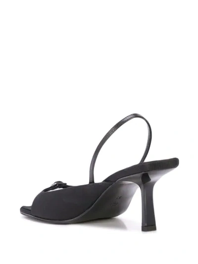 Shop The Row Buckle Toe Sandals In Black