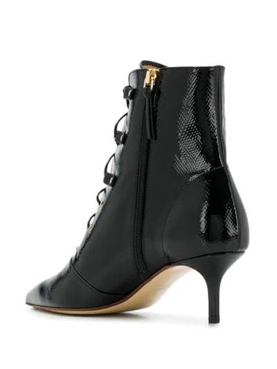 Shop Francesco Russo Lace-up Ankle Boots In Black