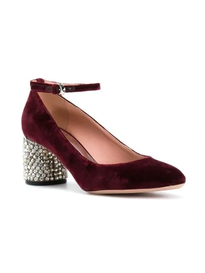 Shop Rochas Embellished Heel Pumps