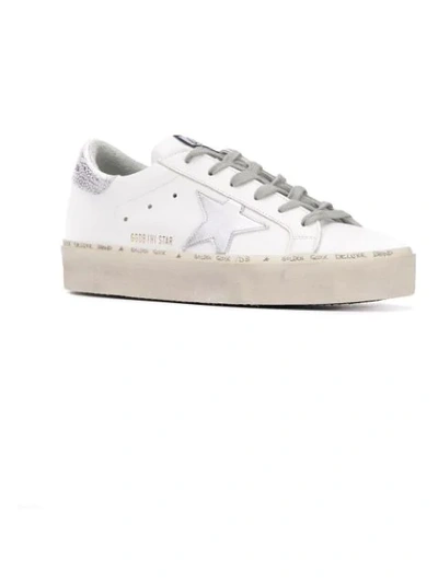 Shop Golden Goose Hi Star Sneakers In White