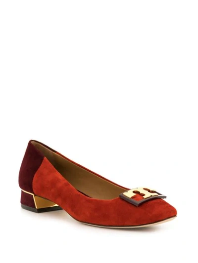 Shop Tory Burch Gigi Ballerina Shoes In Red