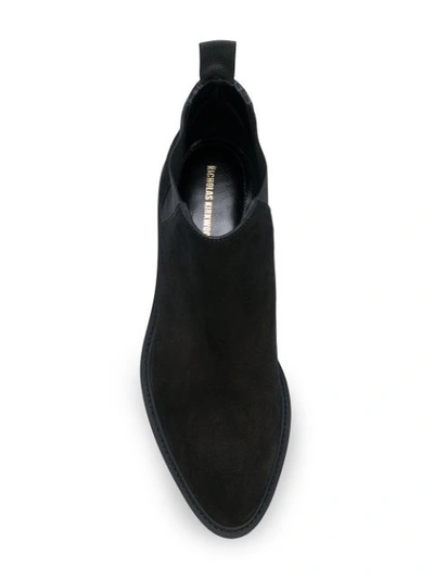 Shop Nicholas Kirkwood Crystal Heel Ankle Boots - Black