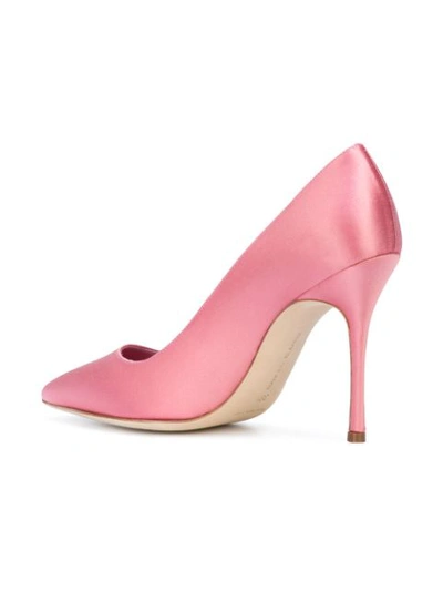 Shop Manolo Blahnik Pointed Toe Pumps - Pink