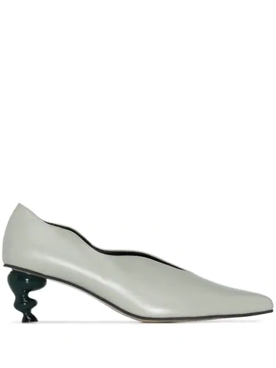 Shop Yuul Yie Haze Wave 60mm Pumps In Grey