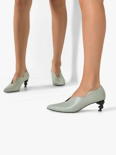 Shop Yuul Yie Haze Wave 60mm Pumps In Grey