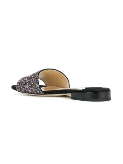 Shop Jimmy Choo Jonie Glitter Sandals In Metallic