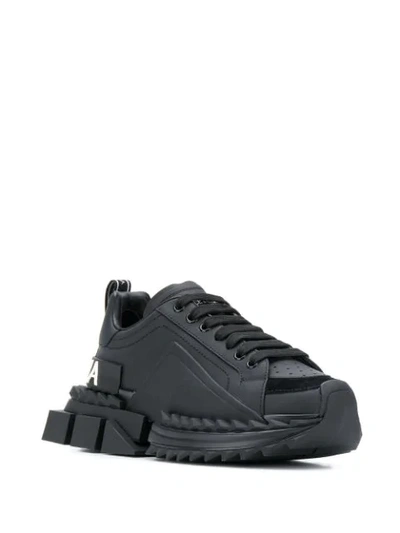 Shop Dolce & Gabbana Super Queen Sneakers In Black