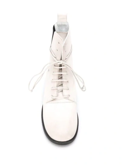 Shop Marsèll Lace-up Chelsea Boots In White